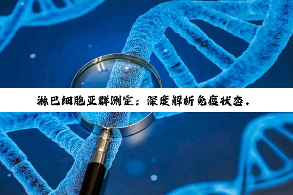 淋巴细胞亚群测定：深度解析免疫状态，精准指导临床决策